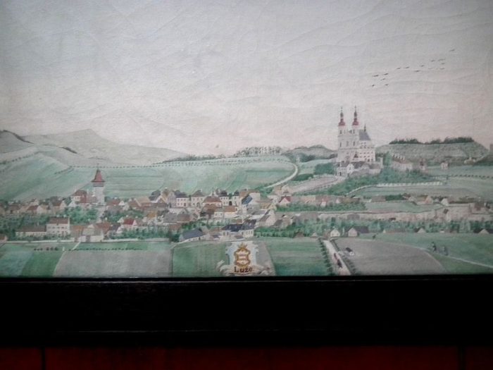 Město Luže – okres Chrudim. Cca 1890